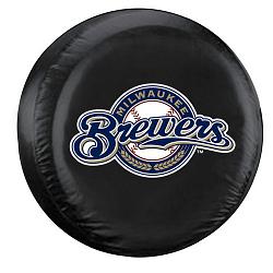 Milwaukee Brewers Tire Cover Large Size Black