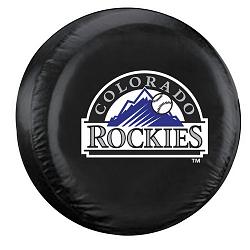 Colorado Rockies Tire Cover Large Size Black