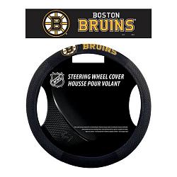 Boston Bruins Steering Wheel Cover Mesh Style