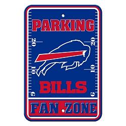 Buffalo Bills Sign - Plastic - Fan Zone Parking - 12 in x 18 in