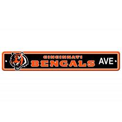 Cincinnati Bengals Sign 4x24 Plastic Street Style