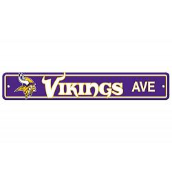 Minnesota Vikings Sign 4x24 Plastic Street Style