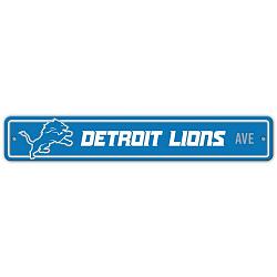 Detroit Lions Sign 4x24 Plastic Street Style