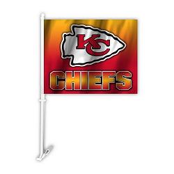 Kansas City Chiefs Car Flag Ombre