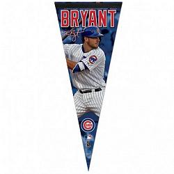 Chicago Cubs Pennant 12x30 Premium Style Kris Bryant Design