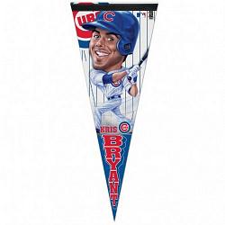 Chicago Cubs Pennant 12x30 Premium Style Kris Bryant Caricature Design