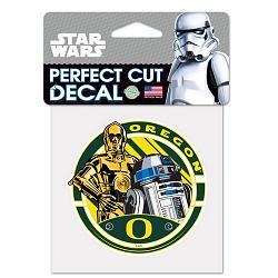 Oregon Ducks Decal 4x4 Perfect Cut Color Star Wars R2D2