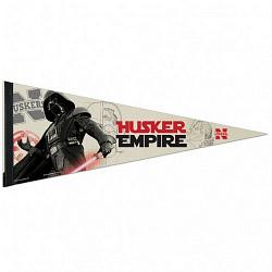 Nebraska Cornhuskers Pennant 12x30 Premium Style Star Wars Darth Vader Design