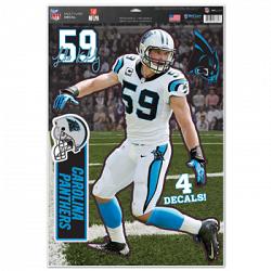 Carolina Panthers Luke Kuechly Decal 11x17 Multi Use