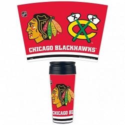 Chicago Blackhawks Mug 16oz Travel Contour Style