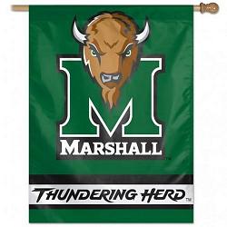 Marshall Thundering Herd Banner 27x37 Vertical