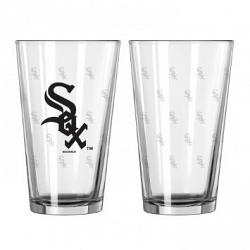 Chicago White Sox Glass Pint Satin Etch 2 Piece Set