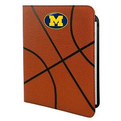 Michigan Wolverines Classic Basketball Portfolio - 8.5 in x 11 in