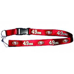 San Francisco 49ers Lanyard Breakaway with Key Ring Style