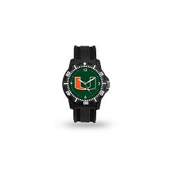 Miami Hurricanes Watch Men's Model 3 Style with Black Band
