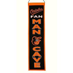Baltimore Orioles Banner 8x32 Wool Man Cave