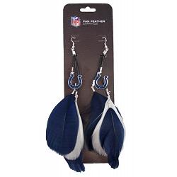 Indianapolis Colts Team Color Feather Earrings