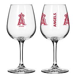 Los Angeles Angels Glass 12oz Wine Game Day