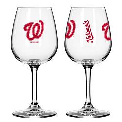 Washington Nationals Glass 12oz Wine Game Day