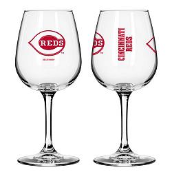 Cincinnati Reds Glass 12oz Wine Game Day