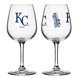 Kansas City Royals Glass 12oz Wine Game Day