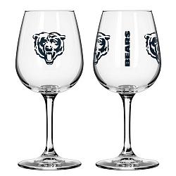 Chicago Bears Glass 12oz Wine Game Day