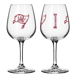 Tampa Bay Buccaneers Glass 12oz Wine Game Day