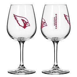 Arizona Cardinals Glass 12oz Wine Game Day