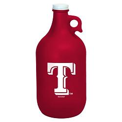 Texas Rangers Growler 64oz Frosted Red