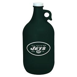 New York Jets Growler 64oz Frosted Green