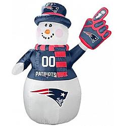 New England Patriots Inflatable Snowman 7 Foot