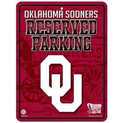 Oklahoma Sooners Sign Metal Parking