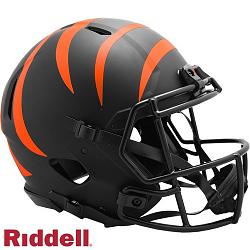 Cincinnati Bengals Helmet Riddell Authentic Full Size Speed Style Eclipse Alternate