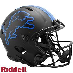 Detroit Lions Helmet Riddell Authentic Full Size Speed Style Eclipse Alternate