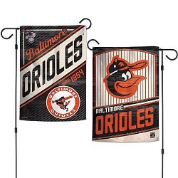 Baltimore Orioles Flag 12x18 Garden Style 2 Sided Cooperstown