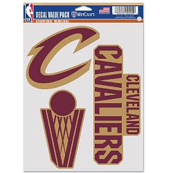 Cleveland Cavaliers Decal Multi Use Fan 3 Pack