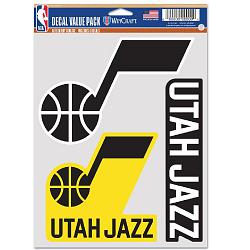 Utah Jazz Decal Multi Use Fan 3 Pack