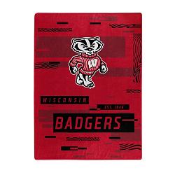 Wisconsin Badgers Blanket 60x80 Raschel Digitize Design