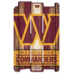 Washington Commanders Team Sign 11x17 Wood Fence Style