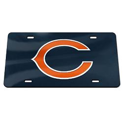 Chicago Bears License Plate Acrylic