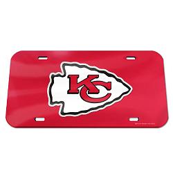 Kansas City Chiefs License Plate Acrylic