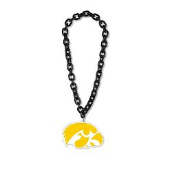 Iowa Hawkeyes Necklace Big Fan Chain