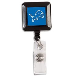 Detroit Lions Badge Holder Retractable Square