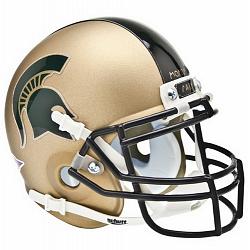 Michigan State Spartans Schutt Mini Helmet - Gold Alternative