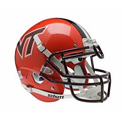 Virginia Tech Hokies Schutt XP Authentic Full Size Helmet - Orange Alternate 4