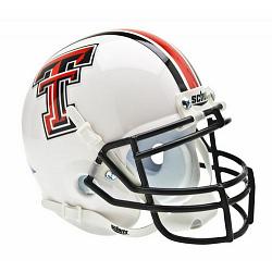 Texas Tech Red Raiders Schutt Mini Helmet - White Alternate Helmet