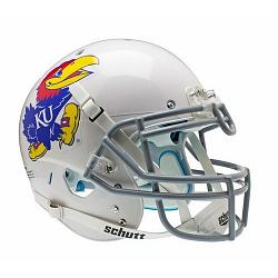 Kansas Jayhawks Schutt XP Authentic Full Size Helmet - White Alternative #1
