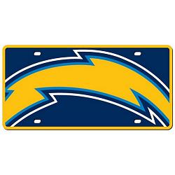 Stockdale Technologies San Diego Chargers License Plate - Acrylic Mega Style