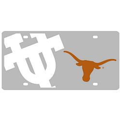 Texas Longhorns License Plate - Acrylic Mega Style