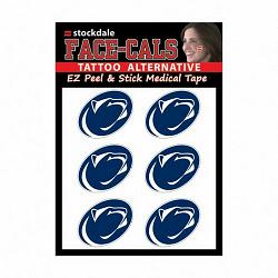 Penn State Nittany Lions Tattoo Face Cals